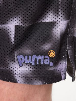 Voľné priliehavé športové šortky Puma čierna