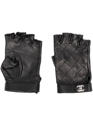 Rękawiczki Chanel Pre-owned, сzarny