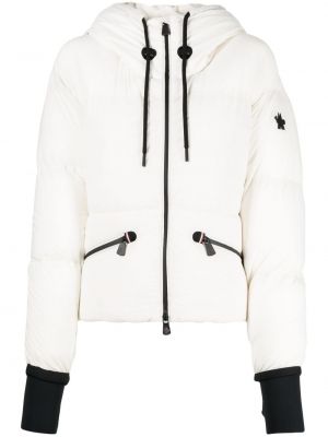 Jacka med huva Moncler vit