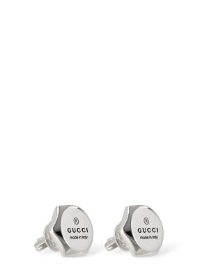 Boucles d'oreilles à boucle Gucci argenté