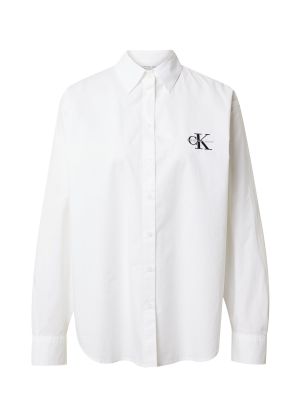 Cămașă de blugi Calvin Klein Jeans alb