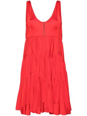 Αμάνικο φόρεμα Lanvin κόκκινο