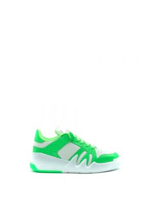 Zielone dzianinowe sneakersy Giuseppe Zanotti
