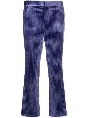 Manšestrové kalhoty Isabel Marant fialové