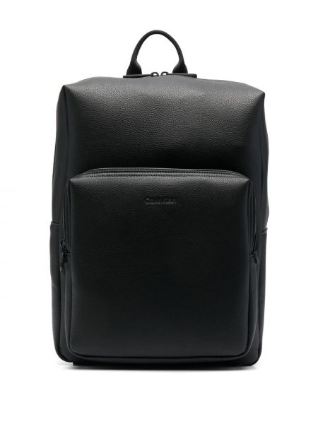 Kožený batoh Calvin Klein čierna