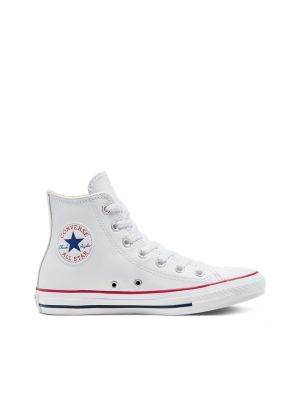Calzado de cuero de estrellas Converse blanco
