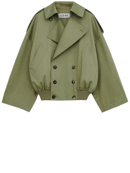 Хлопковая куртка Loewe зеленая