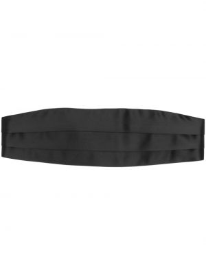 Plisovaný hedvábný pásek Tom Ford černý