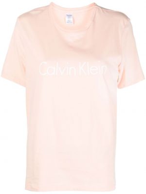 Trykt t-skjorte Calvin Klein Underwear oransje