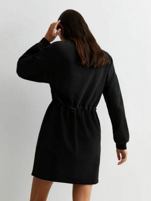 Черное платье мини из джерси New Look
