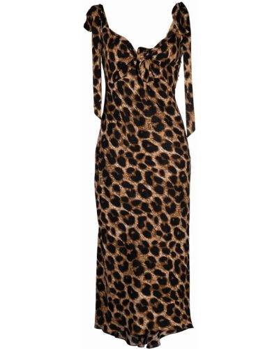 Vestido de tubo ajustado con estampado leopardo Parlor