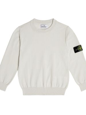 Sweatshirt i bomull för pojkar Stone Island Junior grå