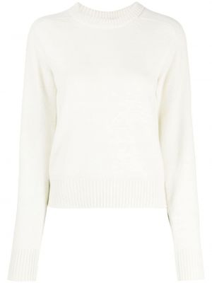 Пуловер с кръгло деколте Shang Xia бяло