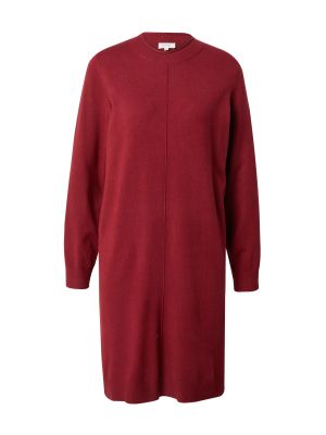 Плетена рокля S.oliver винено червено