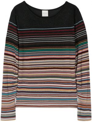 Sweter w paski Paul Smith czarny