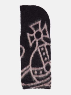 Σκούφος με κουκούλα mohair Vivienne Westwood μαύρο