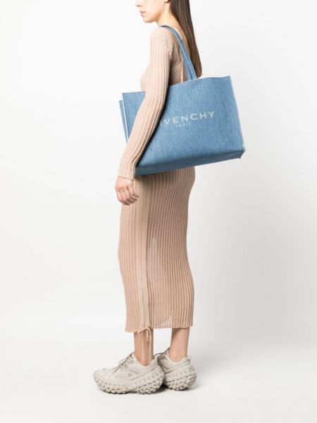 Shopper kabelka Givenchy modrá