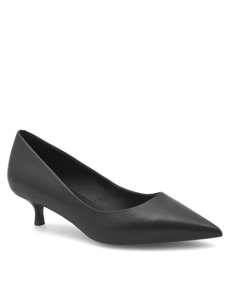 Полуотворени обувки с ток Gino Rossi черно