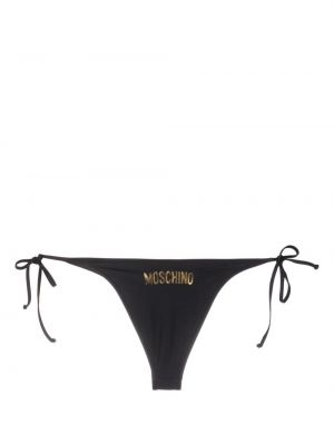 Bikini à imprimé Moschino noir