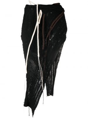 Chunky asymetrické midi sukně Ottolinger černé