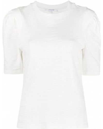 Camiseta plisada Frame blanco