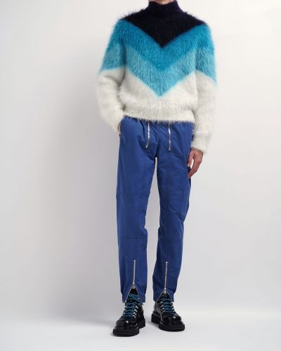 Vilnonis megztinis Bottega Veneta mėlyna