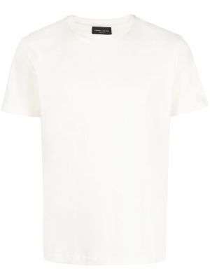Тениска с къс ръкав Roberto Collina бяло