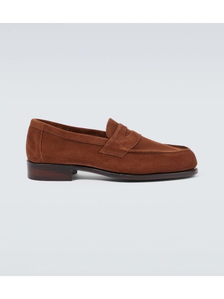 Loafers i mocka George Cleverley brun