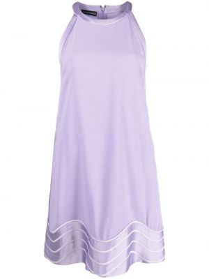 Koktejlkové šaty Emporio Armani fialová