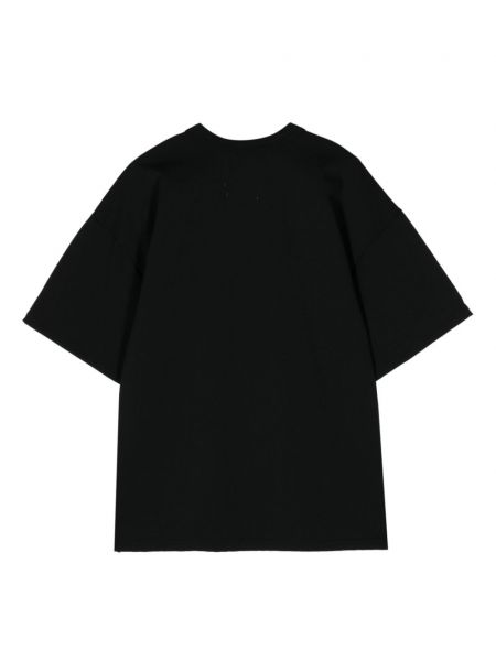 Gėlėtas marškinėliai Yoshiokubo juoda