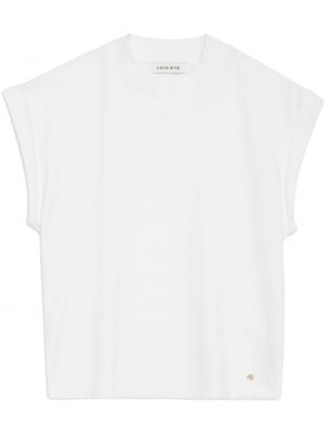 Medvilninis marškinėliai Anine Bing balta