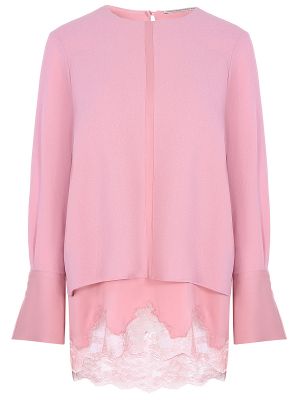Кружевная блузка Ermanno Scervino розовая