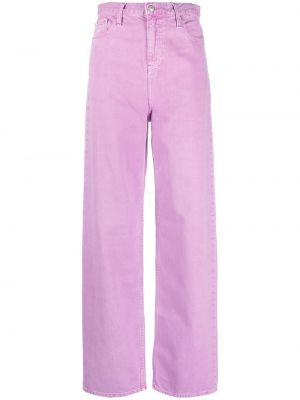 Laza szabású farmerek Calvin Klein Jeans lila