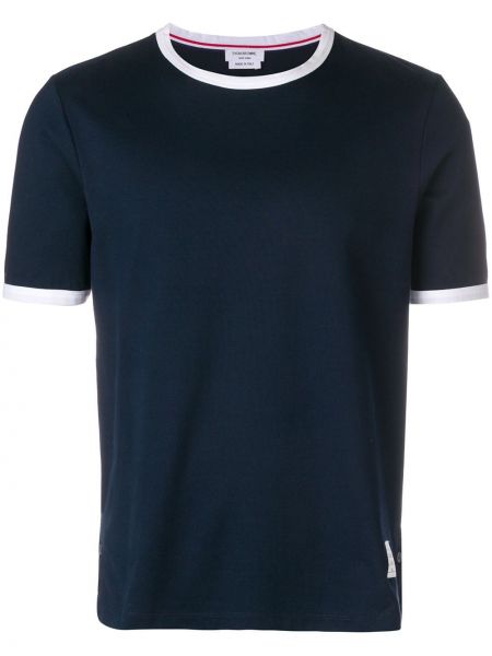 Thom Browne T-shirt Ringer blu
