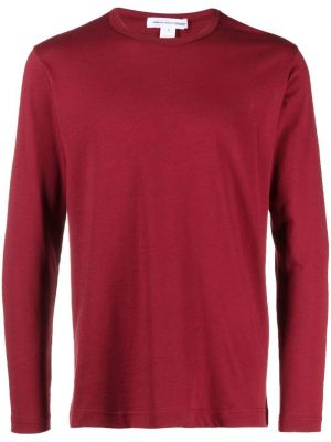 T-shirt con stampa a maniche lunghe Comme Des Garçons Shirt rosso