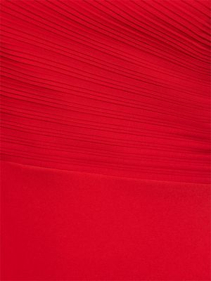 Dolga obleka iz krep tkanine Solace London rdeča