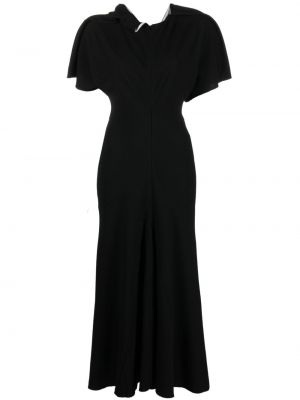 Abito midi Victoria Beckham nero