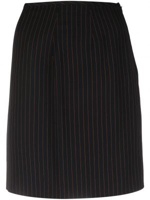 Viskózové mini sukně s vysokým pasem na zip Jean Paul Gaultier Pre-owned - černá