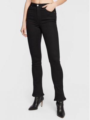 Jeans skinny slim en tricot Gina Tricot noir