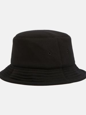 Памучна шапка от джърси Burberry черно