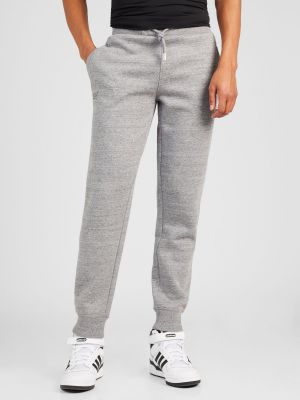 Меланжирани спортни панталони Superdry сиво