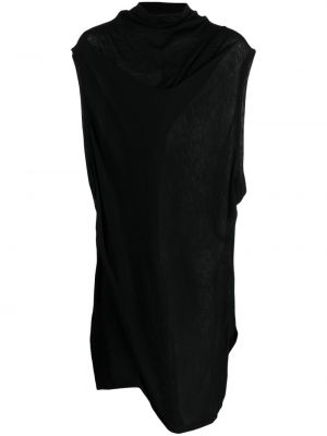 Drapovaný vlněný svetr Julius černý
