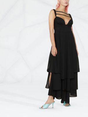 Sukienka z falbankami A.w.a.k.e. Mode czarna