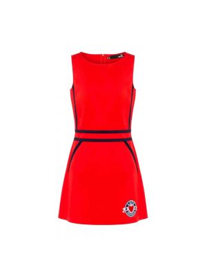 Sukienka mini bez rękawów Love Moschino czerwona