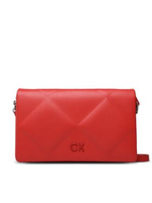 Taška přes rameno Calvin Klein červená