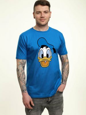 Классическая футболка с принтом Disney синяя