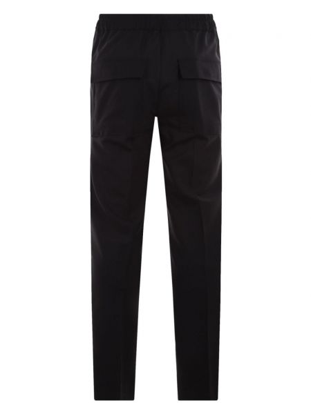 Bavlněné rovné kalhoty Rick Owens černé