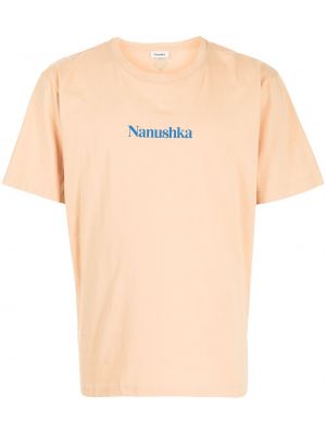 Camiseta con estampado Nanushka naranja