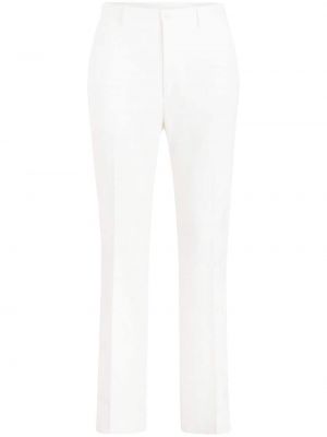 Žakárové kalhoty s paisley potiskem Etro bílé