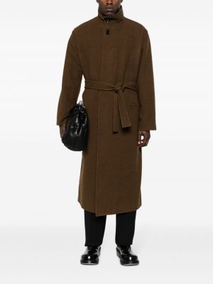 Vlněný kabát Lemaire hnědý